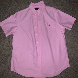 Pink short sleeve button down from polo 👕